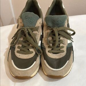 Gola Green and Beige Athletic Shoes